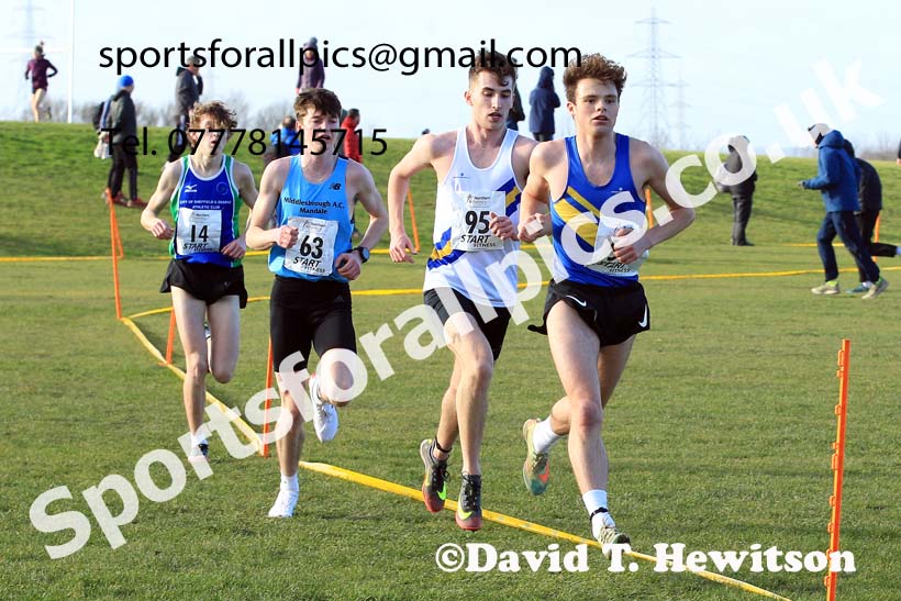 Mens under-20s 2022 Northern Cross Country Champs., Pontefract. Photo: David T. Hewitson/Sports for All Pics